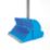 Hillbrush Lobby Dustpan & Soft Angle Brush Set Blue 2 Pack