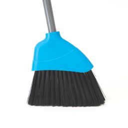 Hillbrush Lobby Dustpan & Soft Angle Brush Set Blue 2 Pack