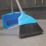 Hillbrush Lobby Dustpan & Soft Angle Brush Set Blue 2 Pack