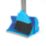 Hillbrush Lobby Dustpan & Soft Angle Brush Set Blue 2 Pack