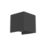 Eglo Rincine Outdoor Rechargeable LED Wall Light With PIR Sensor Black 270lm