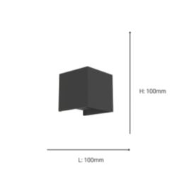 Eglo Rincine Outdoor Rechargeable LED Wall Light With PIR Sensor Black 270lm