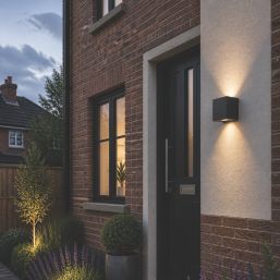 Eglo Rincine Outdoor Rechargeable LED Wall Light With PIR Sensor Black 270lm