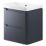 Wall-Hung Vanity Unit & Basin Matt Indigo 605mm x 460mm x 662mm