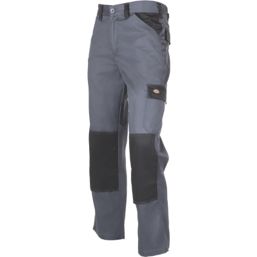 Dickies Everyday Work Trousers Grey/Black 30" W 30" L