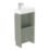 Newland  Single Door Floor Standing Vanity Unit with Basin Matt Sage Green 400mm x 220mm x 850mm
