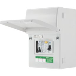 British General  5-Module 5-Way Part-Populated  EV Charger Consumer Unit with SPD