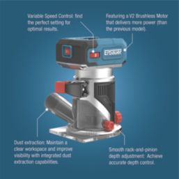 Erbauer ERI1111ROU 18V Li-Ion EXT 1/4