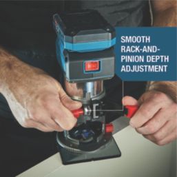 Erbauer ERI1111ROU 18V Li-Ion EXT 1/4" Brushless Cordless Palm Router - Bare