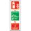 Essentials  Non Photoluminescent Foam Extinguisher ID Signs 300mm x 100mm 100 Pack
