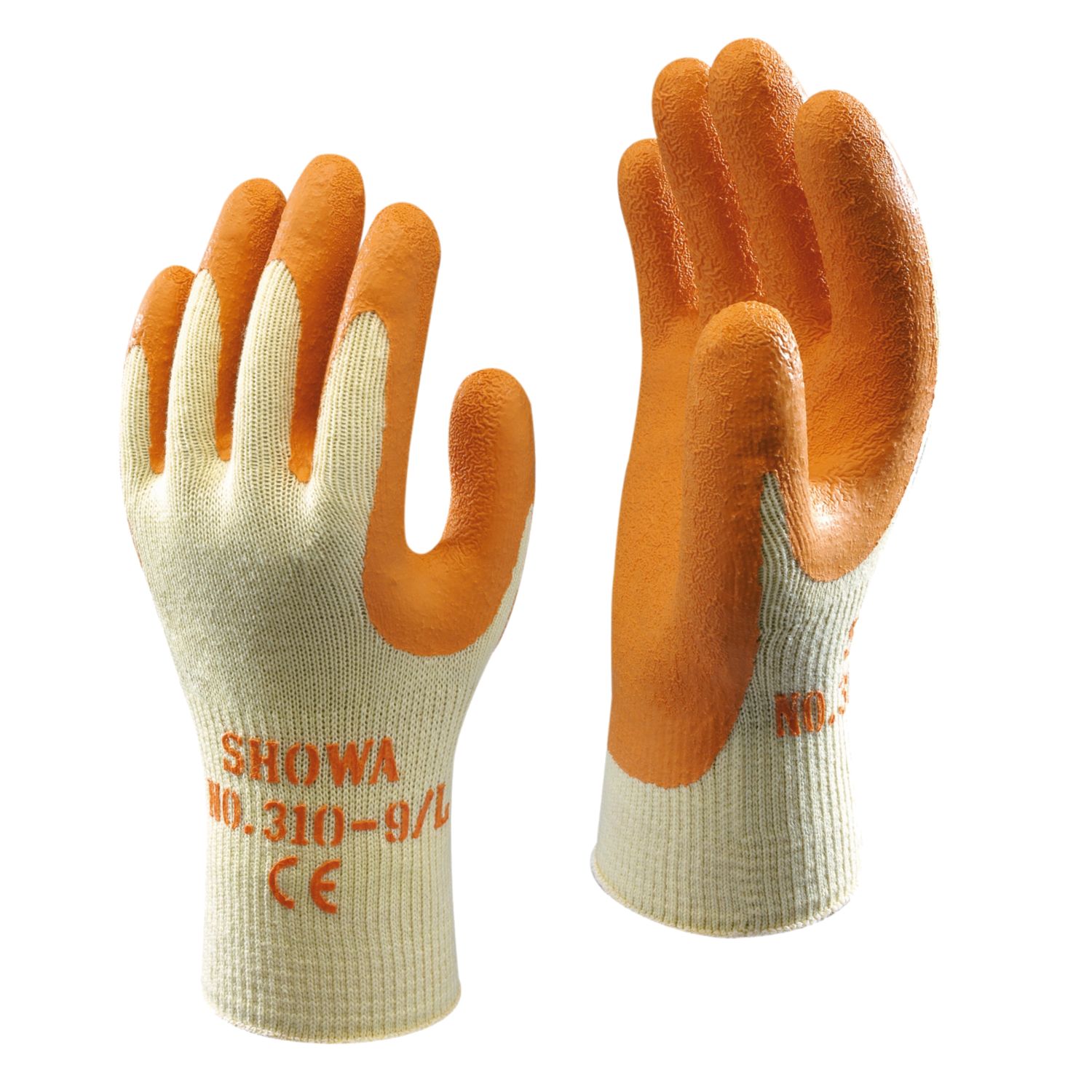 Showa 310 Original Builders Gloves Orange X Large (94473)