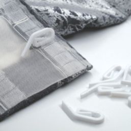 Renaissance Plastic Curtain Hooks White 100 Pack