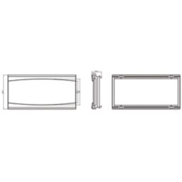 Knightsbridge NETBR4GGY Modular Brush Flex Outlet Grey