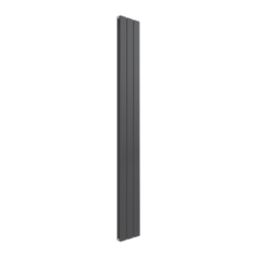 Reina Flat Double 1800mm x 218mm 1977BTU Anthracite Vertical Designer Radiator