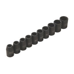 Silverline  1/2" Drive Impact Socket Set 6Pt Metric 10 Pcs