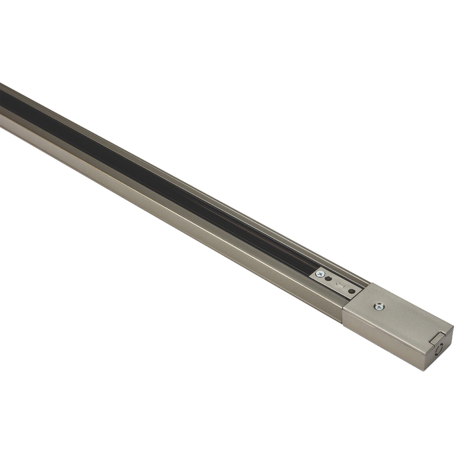 Knightsbridge 1-Circuit Lighting Track 1m Satin Nickel (944GE)