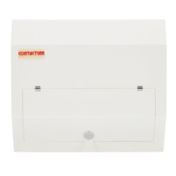 Contactum Defender 1.0 12-Module 10-Way Part-Populated  Main Switch Consumer Unit