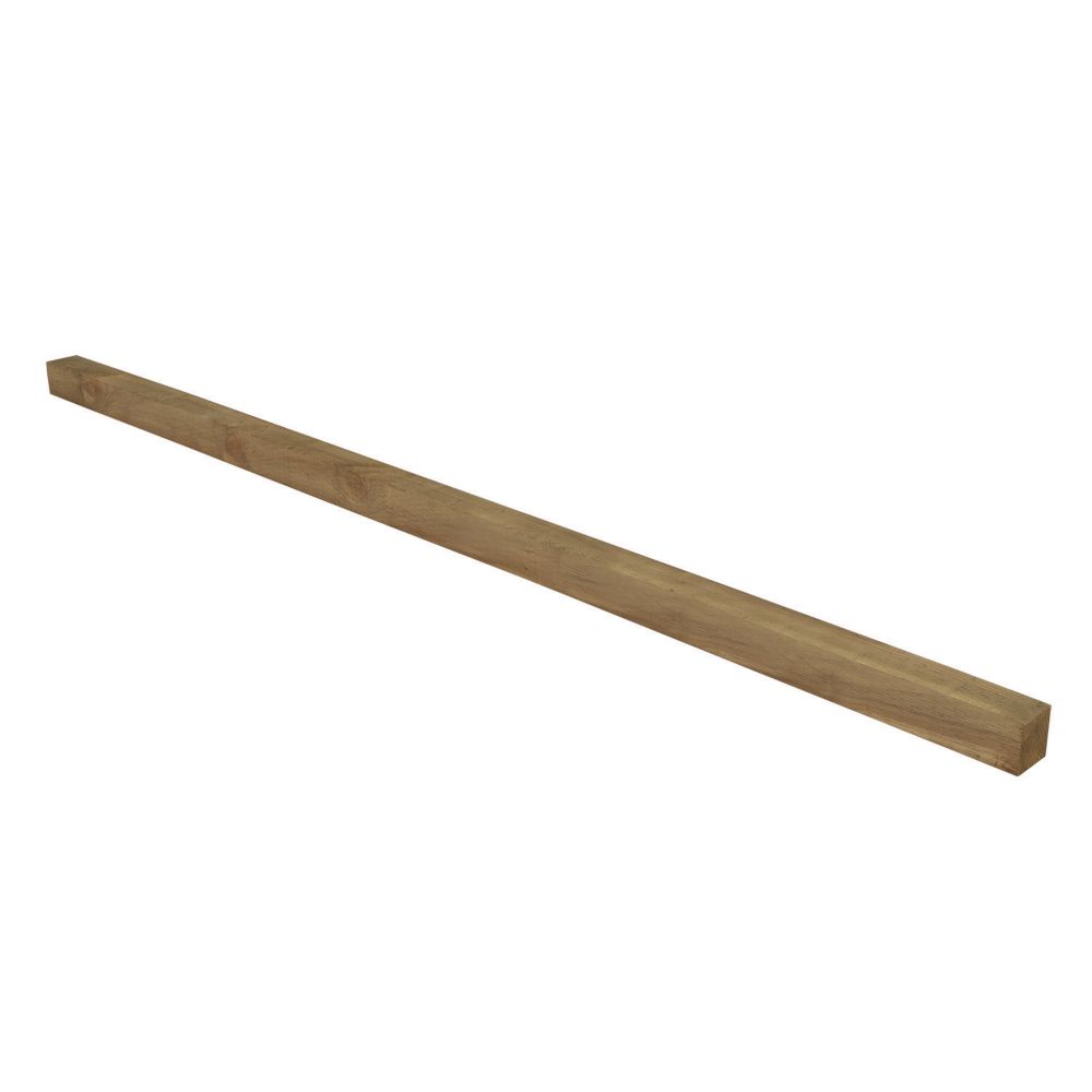 Forest Natural Timber Fence Posts 75mm x 75mm x 2400mm 3 Pack - Screwfix