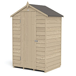 Forest  4' x 3' (Nominal) Apex Overlap Timber Shed