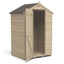 Forest  4' x 3' (Nominal) Apex Overlap Timber Shed