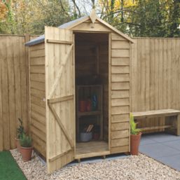 Forest  4' x 3' (Nominal) Apex Overlap Timber Shed