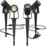Luceco  Outdoor LED Garden Spike Lights Black 4 x 3W 4x200lm 4 Pack