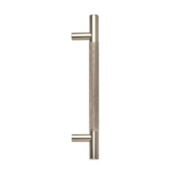 Elite Knobs & Handles Kensington Knurled T Bar Handle Brushed Nickel 180mm