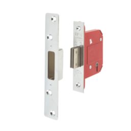 ERA Fire Rated  5 Lever Chrome Mortice Deadlock 76mm Case - 56mm Backset
