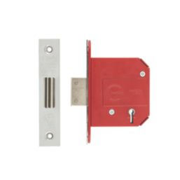 ERA Fire Rated  5 Lever Chrome Mortice Deadlock 76mm Case - 56mm Backset