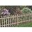 Forest Ultima Picket  Fence Panel Natural Timber 6' x 3' Pack of 5