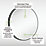 Sensio Frontier Round Illuminated Bathroom Mirror Black With 1681lm LED Light 800mm x 800mm