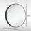 Sensio Frontier Round Illuminated Bathroom Mirror Black With 1681lm LED Light 800mm x 800mm