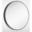 Sensio Frontier Round Illuminated Bathroom Mirror Black With 1681lm LED Light 800mm x 800mm