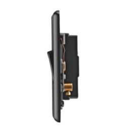 Arlec  10A 2-Gang 2-Way Light Switch  Black Nickel