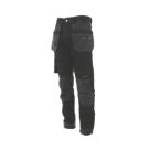 DEWALT Harrison Work Trousers Black/Grey 40" W 31" L