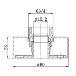 Highlife Bathrooms  Round Shower Brackets Brushed Brass