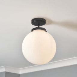Spa Porto Ceiling Light Fitting Black