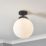 Spa Porto Ceiling Light Fitting Black