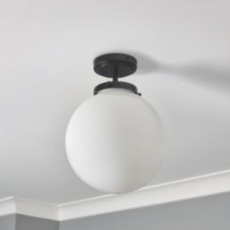Spa Porto Ceiling Light Fitting Black