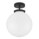 Spa Porto Ceiling Light Fitting Black