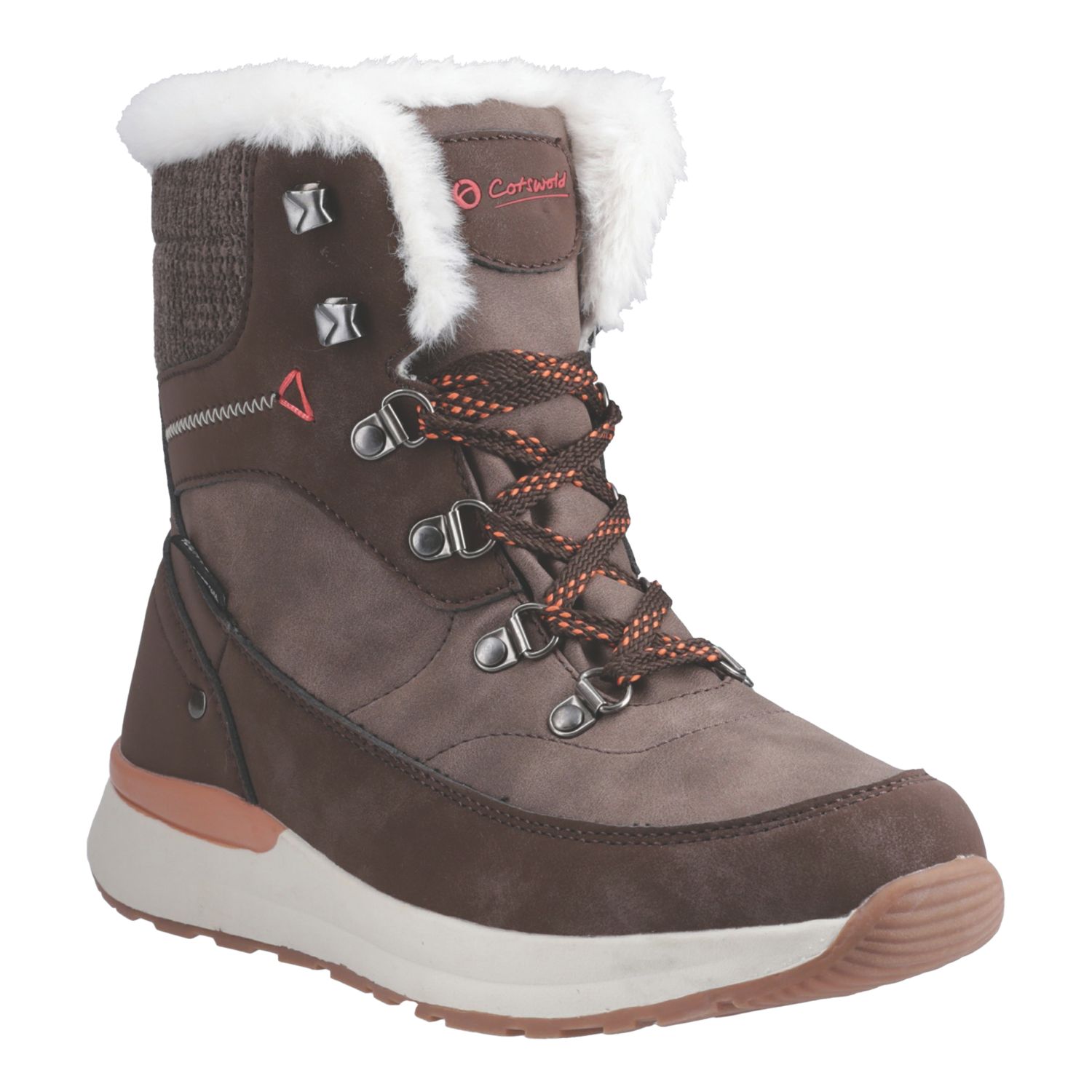 Cotswold Sheephouse Size 4 Womens Brown Waterproof Lace & Zip Non Safety Work Boots (944XL)