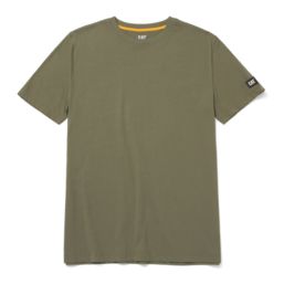 CAT Essentials Short Sleeve Tee Shirts Green 3X Large 50" Chest