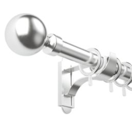 Rothley Silver Steel Curtain Rings 28mm 10 Pack