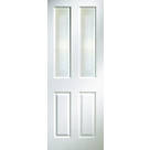 Jeld-Wen Oakfield 2-Clear Light Primed White Wooden 4-Panel Internal Door 1981 x 762mm