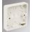Crabtree Capital 1-Gang Surface Pattress  Back Box 20mm