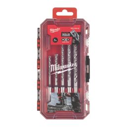 Milwaukee MX4 SDS Plus Shank Masonry Drill Bits 5 Piece Set