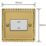 Varilight  10A 1-Gang 3-Pole Fan Isolator Switch Georgian Brass
