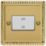 Varilight  10A 1-Gang 3-Pole Fan Isolator Switch Georgian Brass