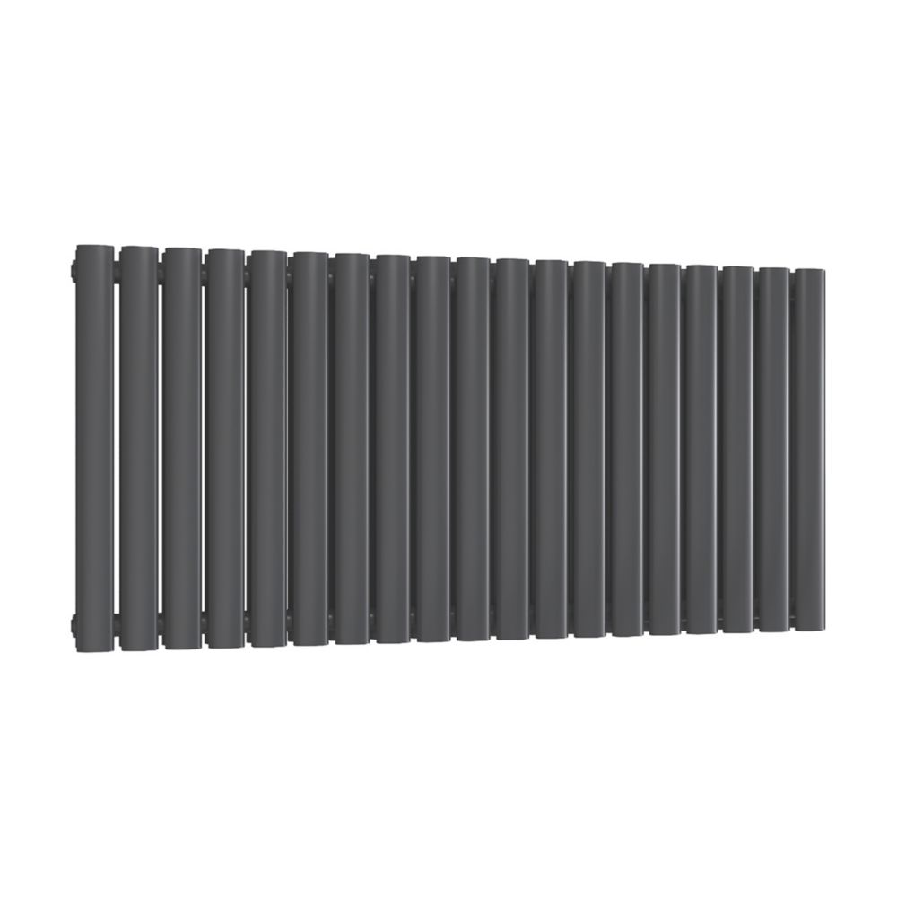 Reina Elips Double 600mm x 1140mm 4550BTU Anthracite Horizontal ...