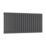 Reina Elips Double 600mm x 1140mm 4550BTU Anthracite Horizontal Designer Radiator